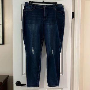 Royalty High-Rise Skinny Jeans. Size 16W